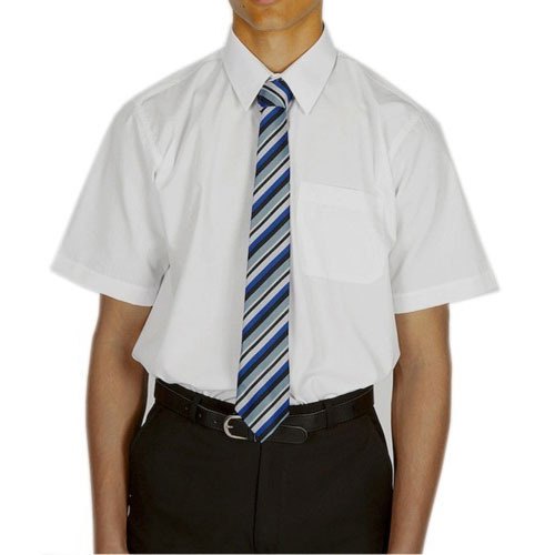 Cotton White Shirt For School Half Sleeves Shirt Boy's And Girl's